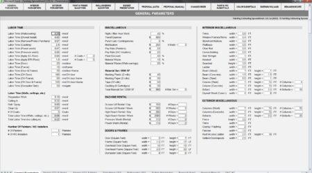 Painting Estimating System